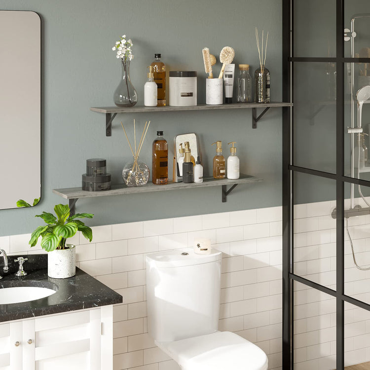 Long Wall Shelves (2 Count)