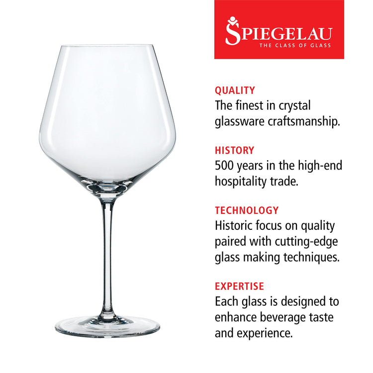 Style Burgundy Wine Glasses (4 Count)