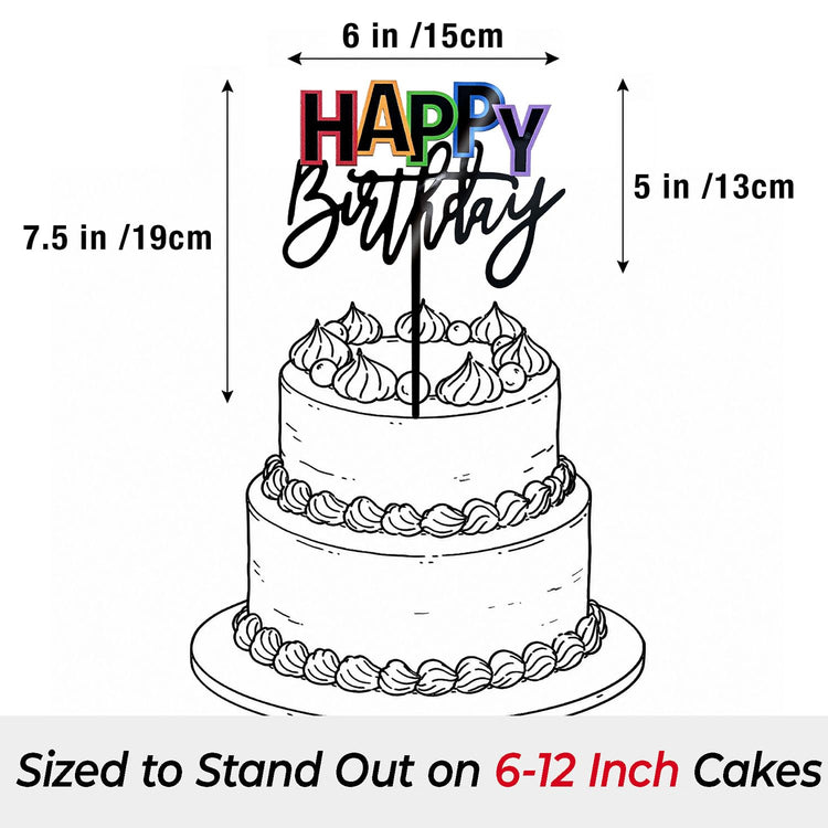 Happy Birthday Cake Topper