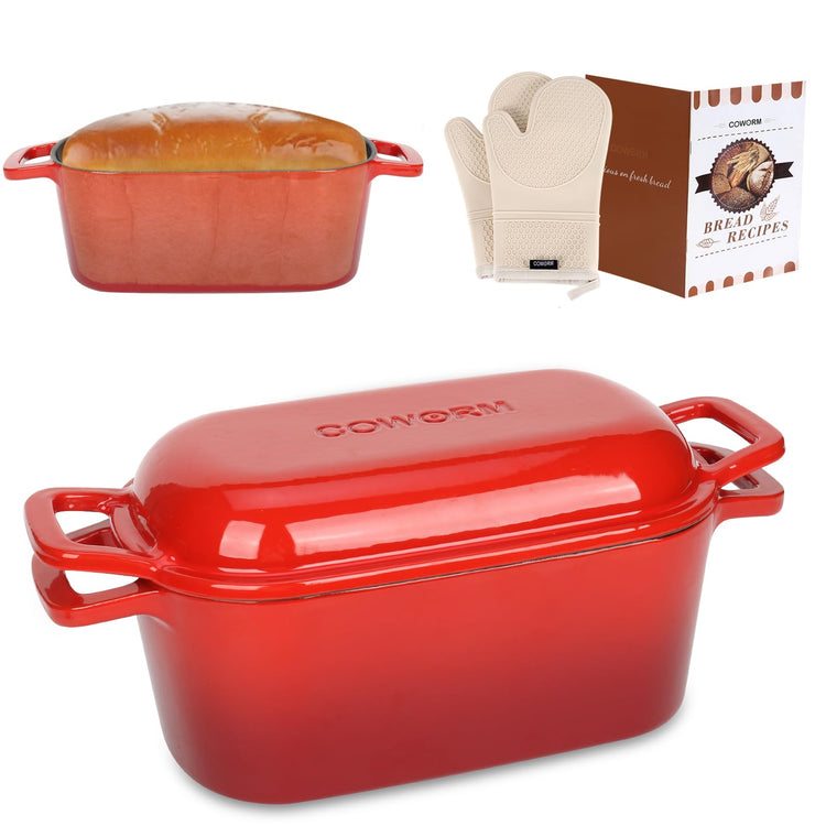 3.6QT Oval Enameled Cast Iron Dutch Oven