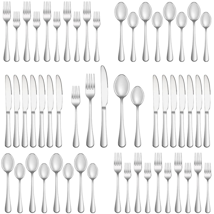 40 Piece Silverware Set Service for 8 (40 Count)