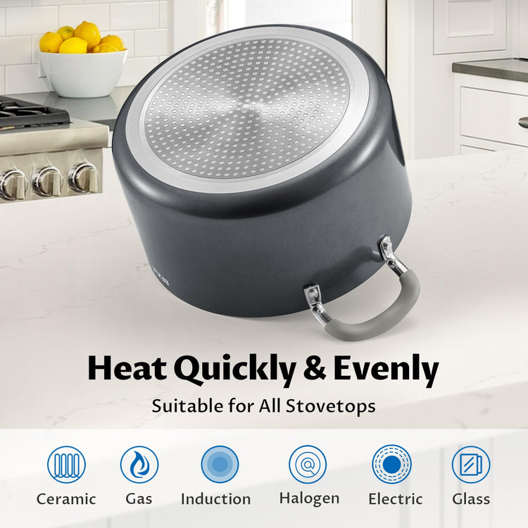 10QT Non Stick Stock Pot with Lid