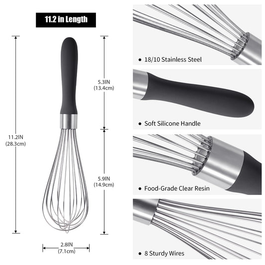 18 8 Stainless Steel Balloon Whisk for Cooking