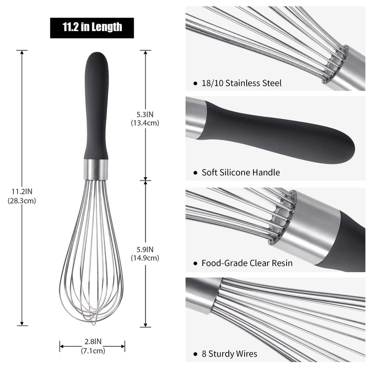 18 8 Stainless Steel Balloon Whisk for Cooking