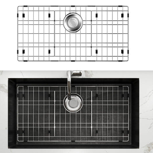 28-3/8" x 14-3/16" Stainless Steel Sink Grid, Sink Grate for Bottom