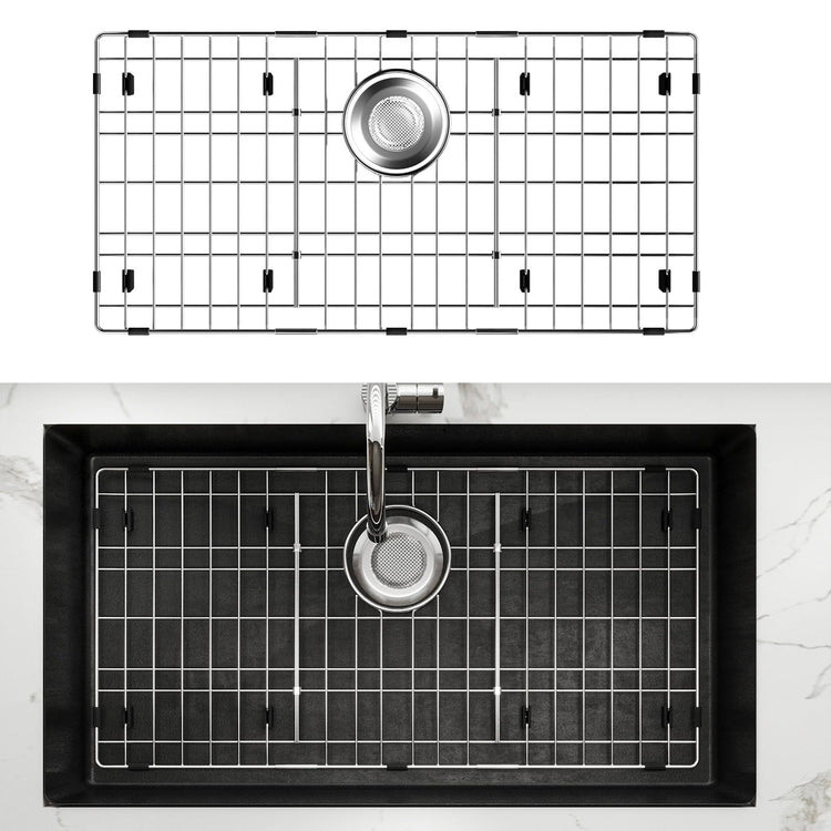 28-3/8" x 14-3/16" Stainless Steel Sink Grid, Sink Grate for Bottom