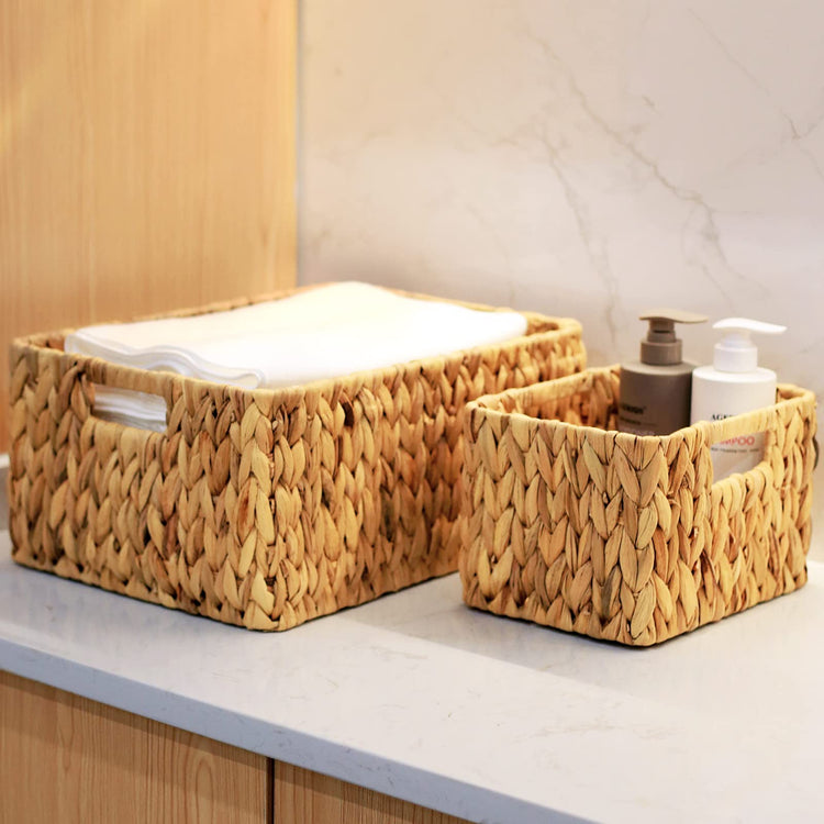 Water Hyacinth Storage Baskets (3 Count)
