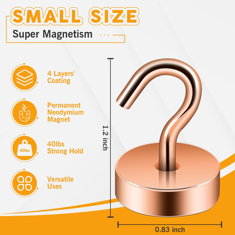 Magnetic Hooks Steel Tube Design for Cruise (10 Count)