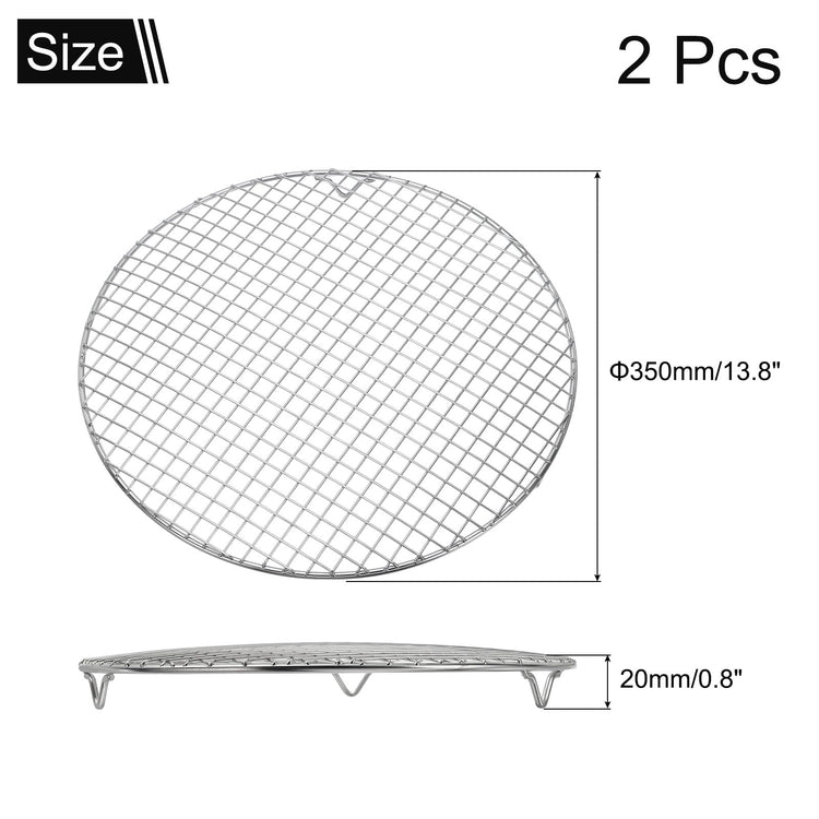 2 Pcs Round Cooking Rack with Legs (2 Count)