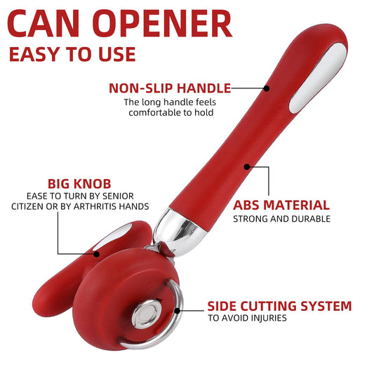 Can Opener Manual Tin Opener Stainless Steel Heavy Duty