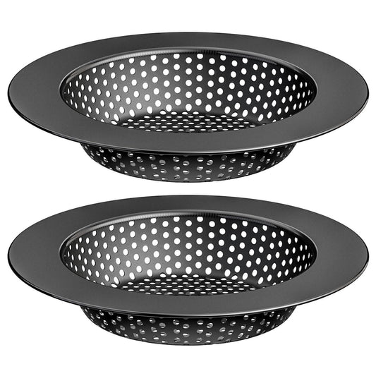 Black Kitchen Sink Drain Strainer (2 Count)