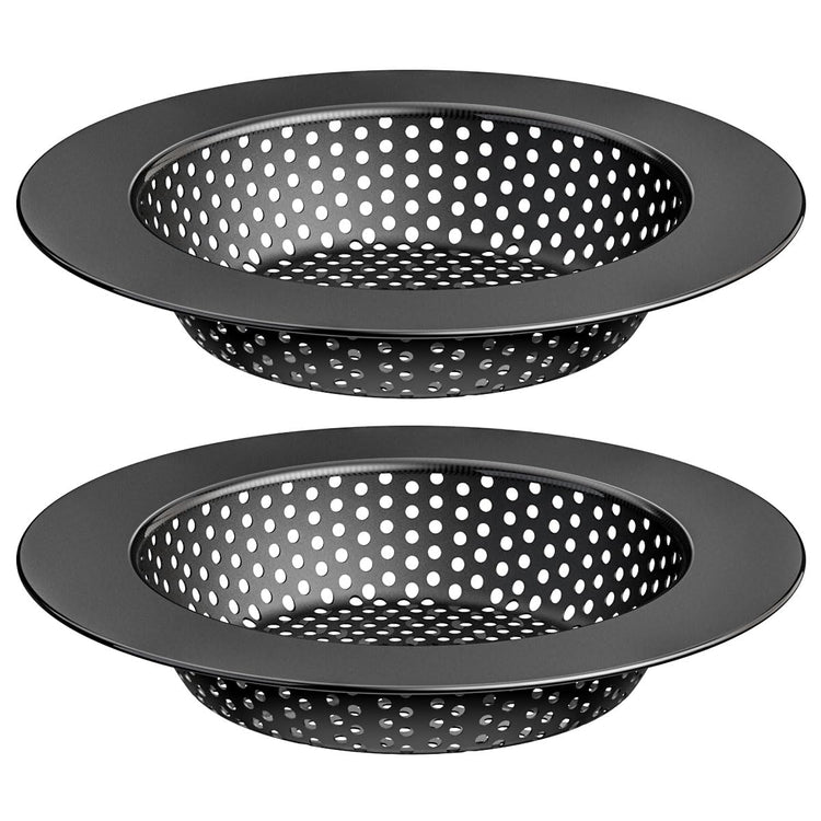 Black Kitchen Sink Drain Strainer (2 Count)