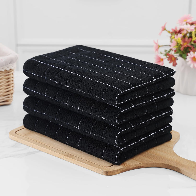 100% Cotton Terry Kitchen Towels (4 Count)