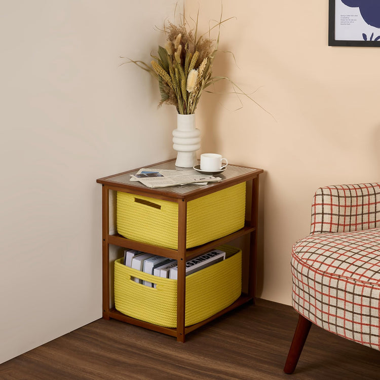 Large Storage Baskets for Shelves (2 Count)