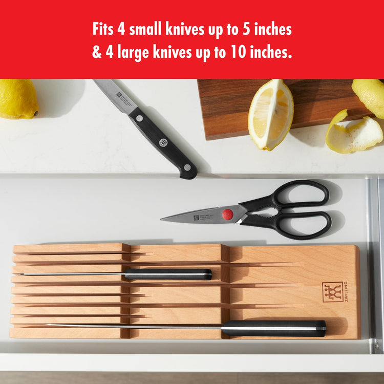 8 Slot In Drawer Knife Block