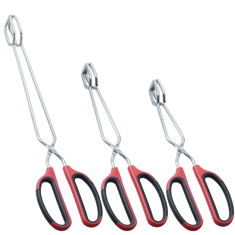 Stainless Steel Kitchen Scissor Tongs Set