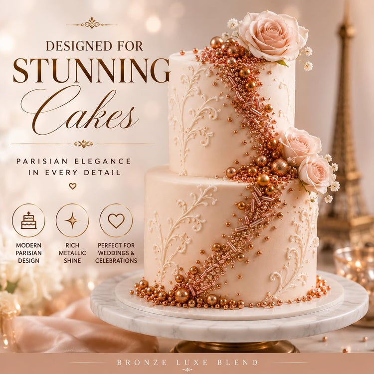 Fusion Rose Gold Metallic Sprinkles Mix (4.2 Ounce)