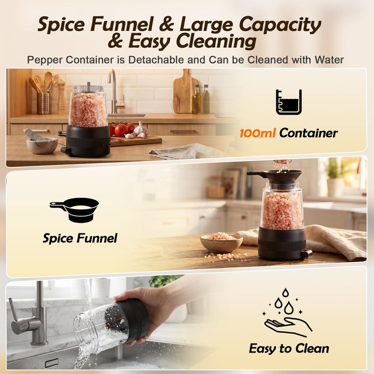 Electric Salt & Pepper Grinder Set (2 Count)