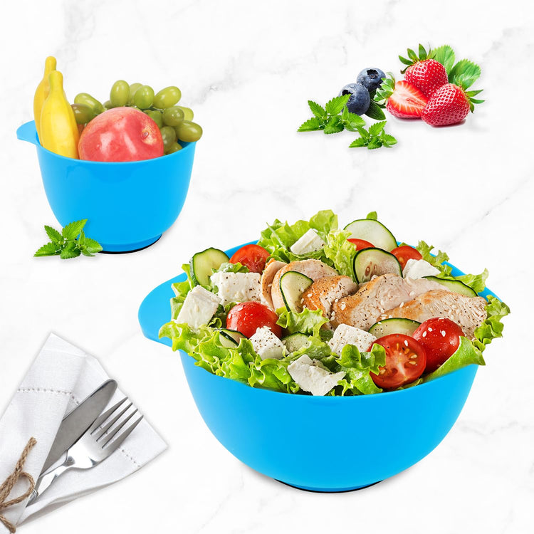 Plastic Mixing Bowls with Pour Spout