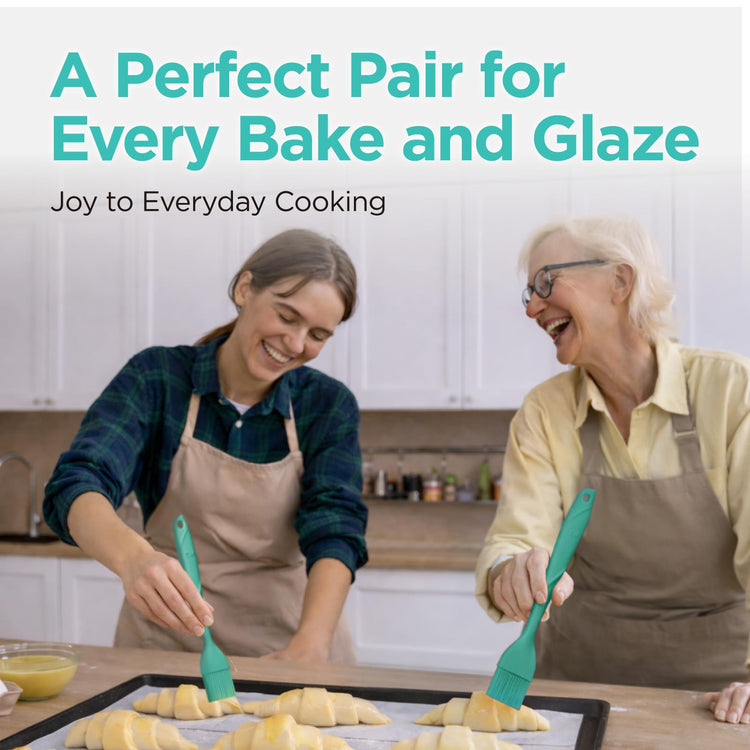 WaltzGrip Platinum Silicone Basting Pastry Brush (2 Count)