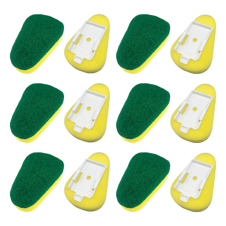 Soap Dispenser Dish Wand Sponge Head Refills (12 Count)