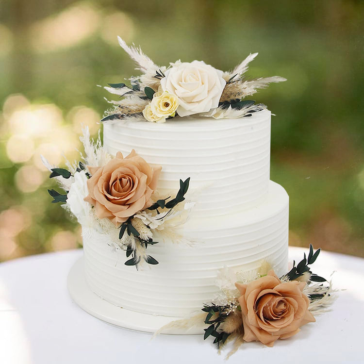 3Pcs Premade Cake Flowers (3 Count)