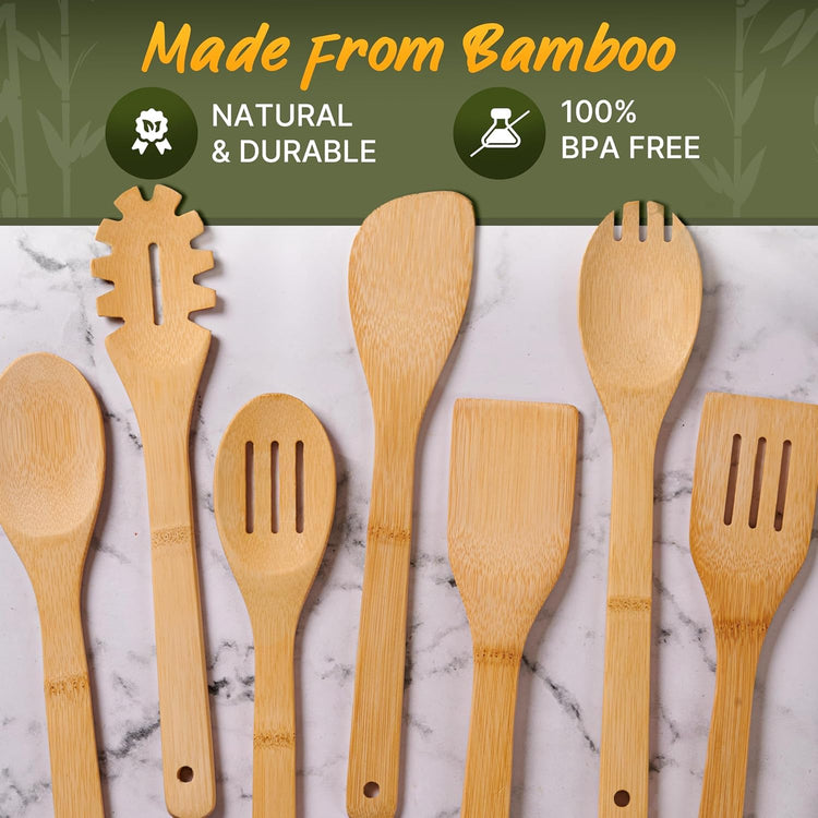 Wooden Utensil Set (7 Count)
