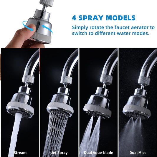 4 Spray Modes Faucet Aerator