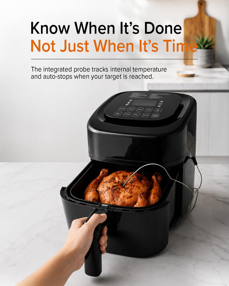 Brio 10-in-1 Air Fryer, 6 QT Capacity with Smart Probe
