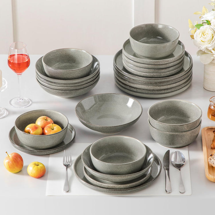 ANYA 24 Pieces Plates and Bowls Set