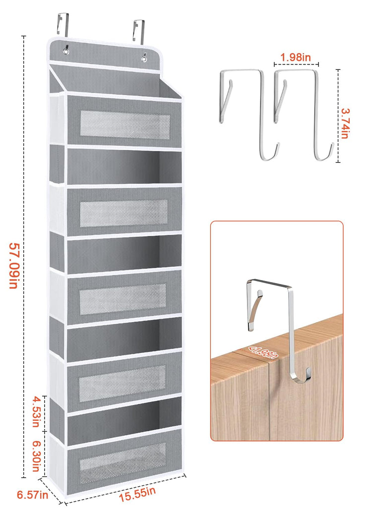 Over The Door Organizer Storage with 10 Pockets (5 Count)