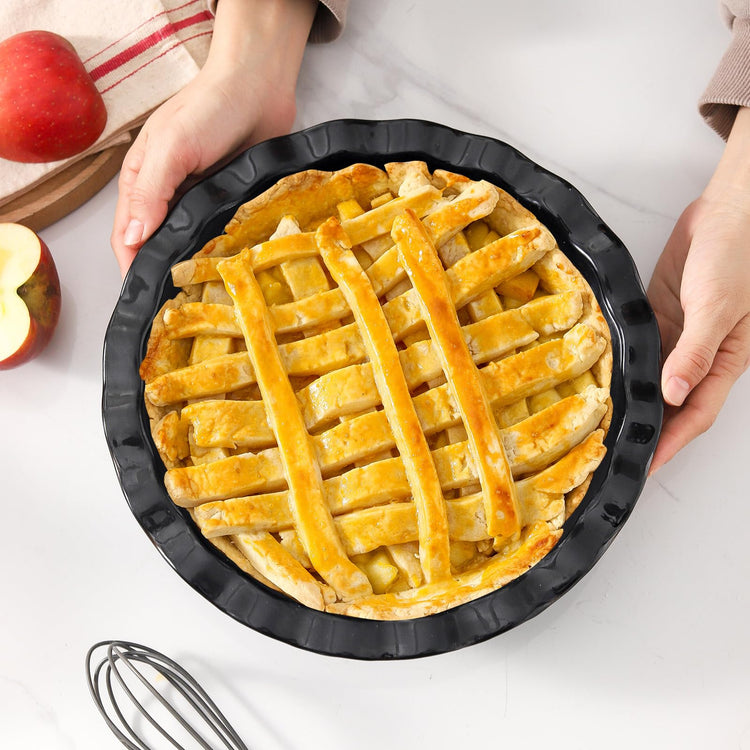 Ceramic Pie Pan for Baking 9 inch