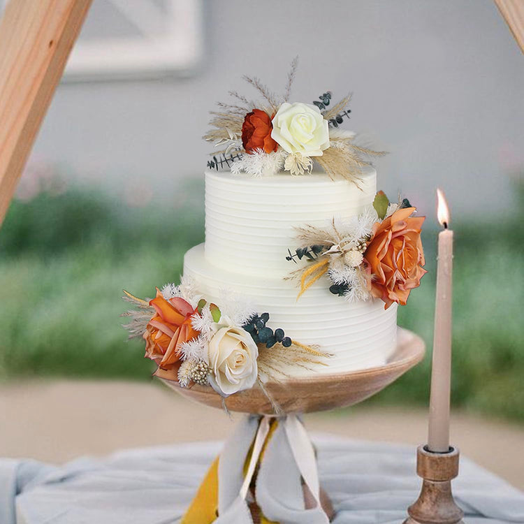 3Pcs Premade Cake Flowers (3 Count)