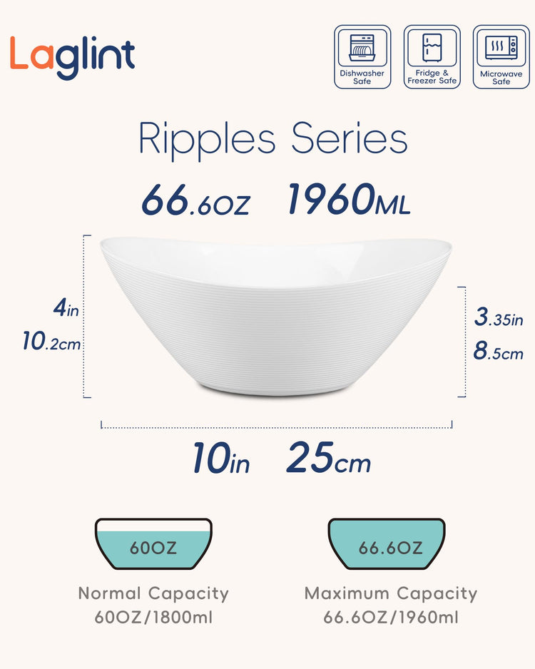66 OZ Salad Bowl Set of 2 (2 Count)