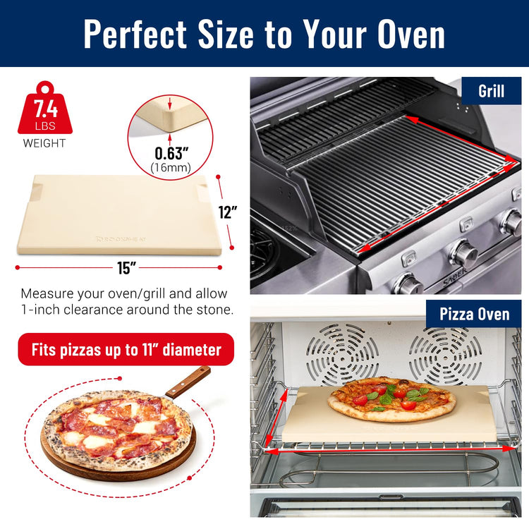 Pizza Stone for Oven and Grill