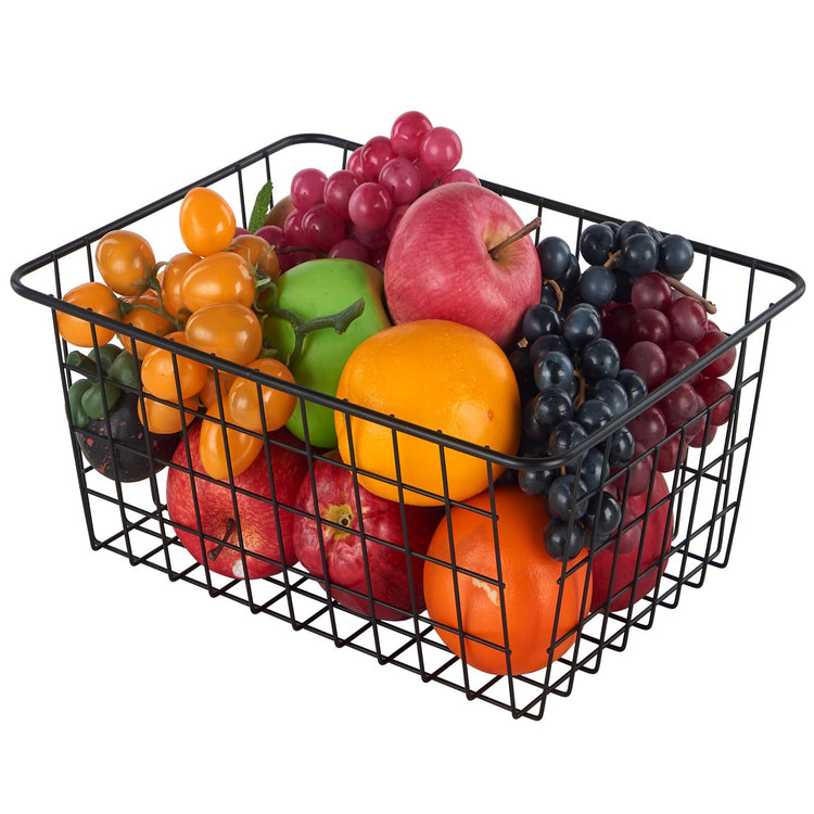 Extra Large】Wire Kitchen Storage Baskets 2 Packs