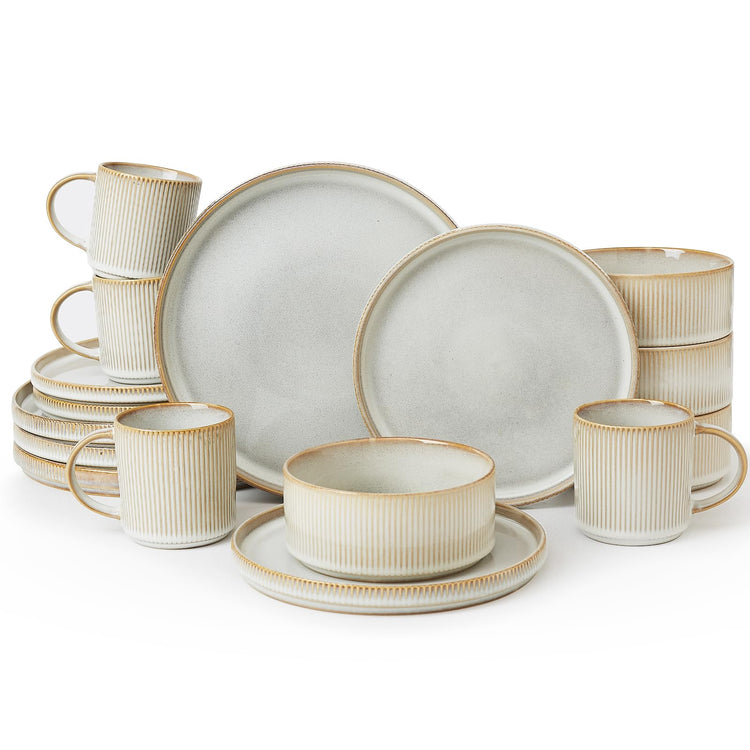 Star Dinnerware Sets with Mugs (16 Count)