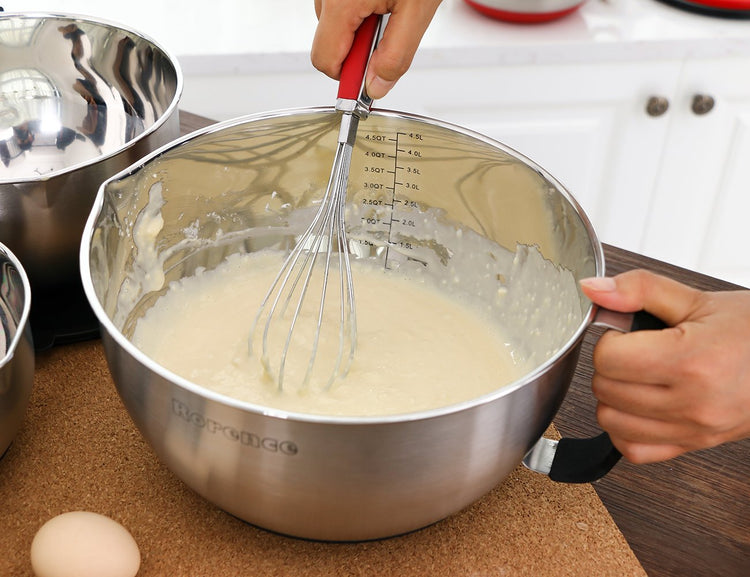 Stainless Steel Mixing Bowls Set with Lids