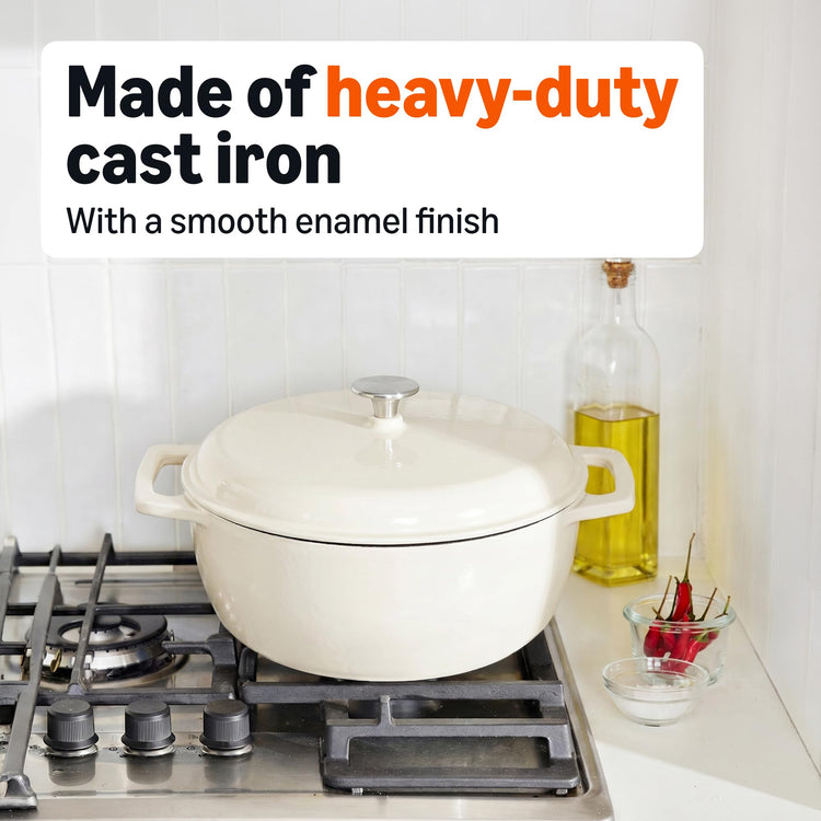 Enameled Cast Iron Dutch Oven Pot with Lid
