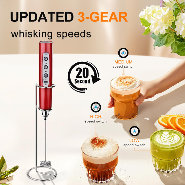 Handheld Milk Frother Wand for Coffee