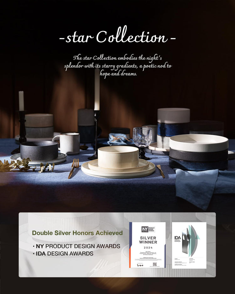 Star Stoneware Dinnerware Sets (12 Count)