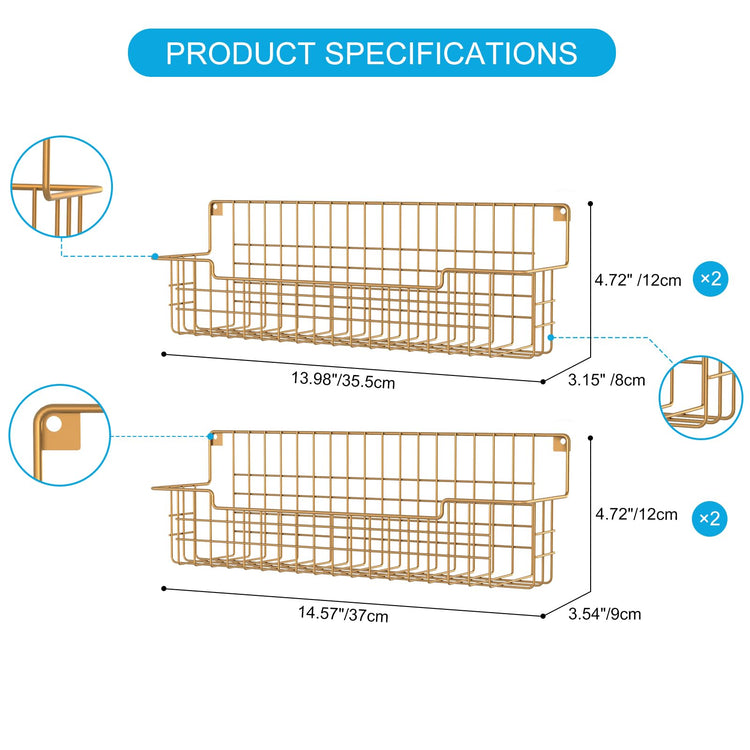 Spice Rack Wall Mount (4 Count)