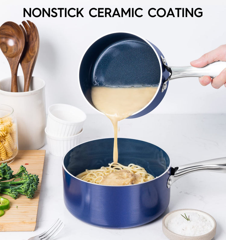 Sauce Pan with Lid (3 Count)