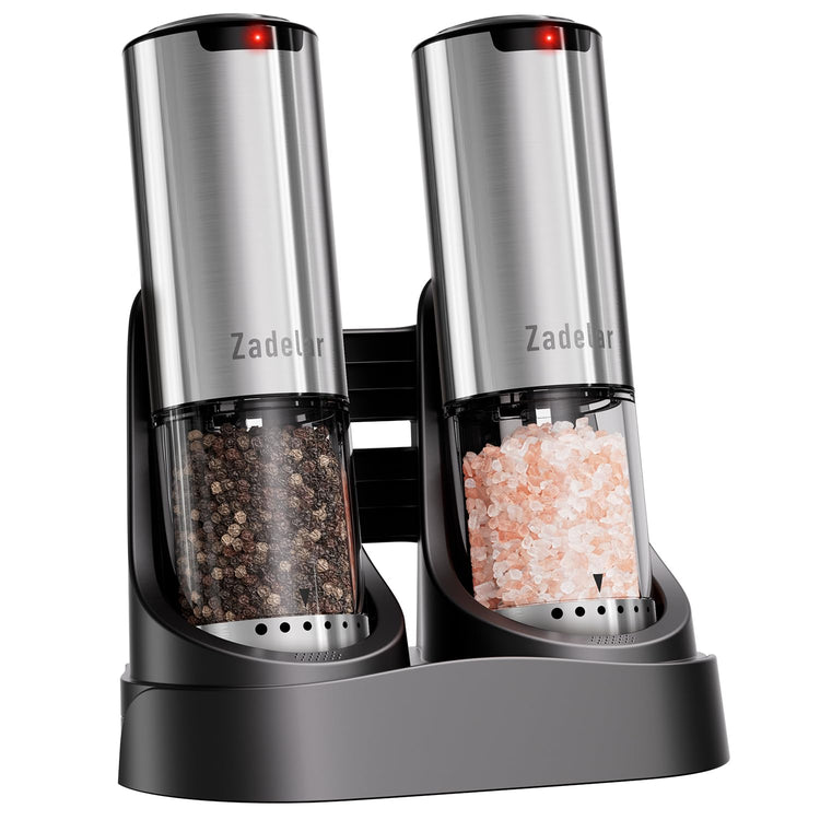 Electric Rechargeable Salt and Pepper Grinder Set (3.2123 Fl Oz)