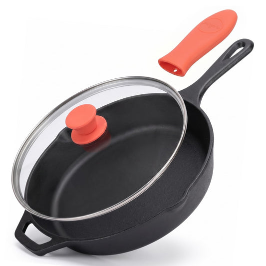 10 Inch Cast Iron Skillet with Lid