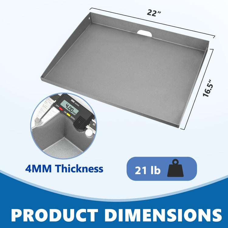 22 Inch Griddle Replacement Top for Blackstone 22 Inch Tabletop Griddles