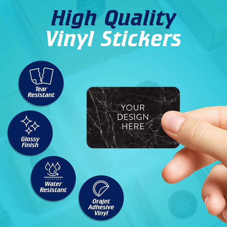 Custom Vinyl Stickers Your Image (100 Count)