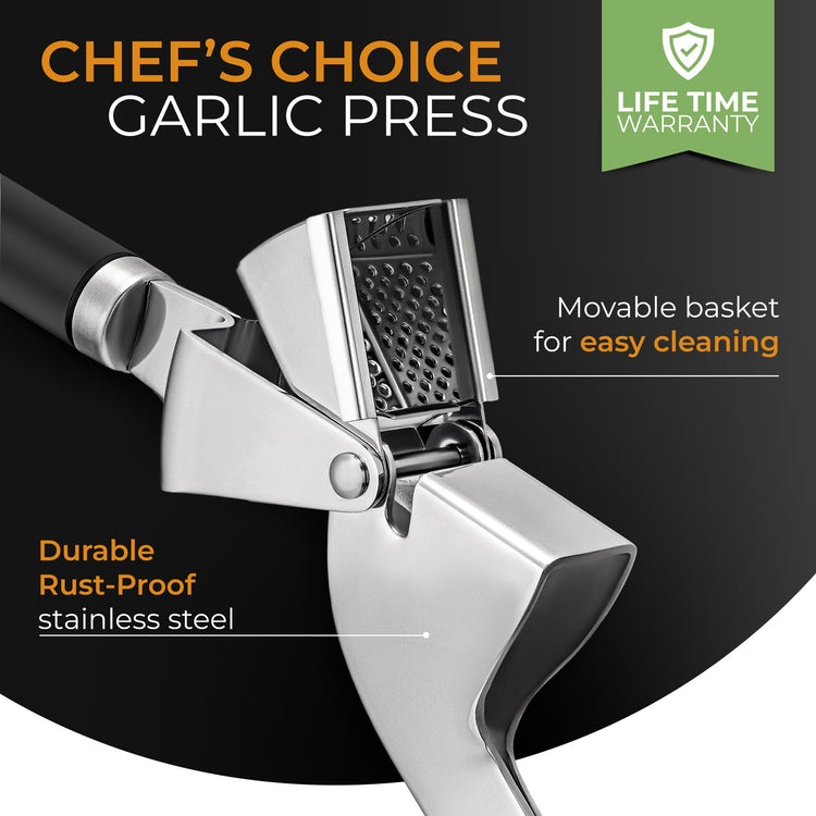 Garlic Press and Peeler Set