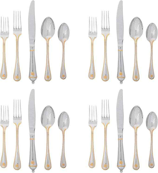 Juliska Berry & Thread 20pc Place Setting - Polished with Gold