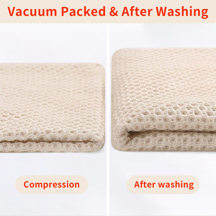 100% Cotton Waffle Weave Kitchen Dish Towels 4 (4 Count)